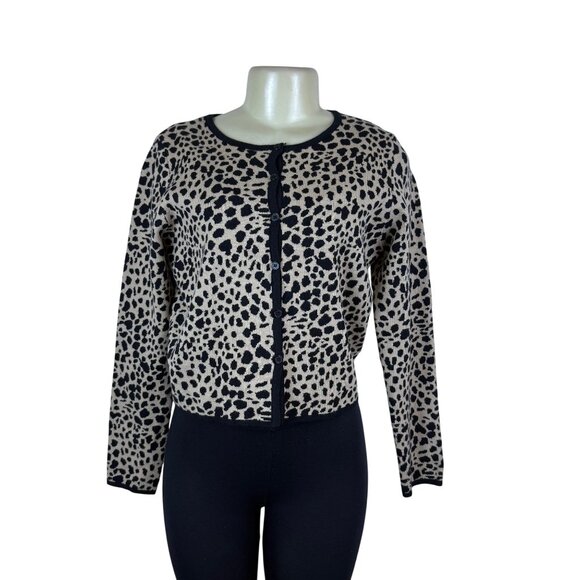 Le Lis Womens Animal Print Rayon Polyester Sweater & Tank Top Set Stylish Size - Picture 2 of 11